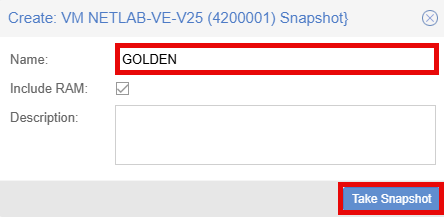 GOLDEN Snapshot