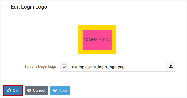 Edit Login Logo