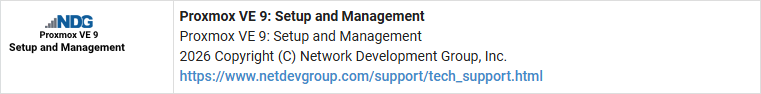 Proxmox VE 9: Setup and Management Pod Type