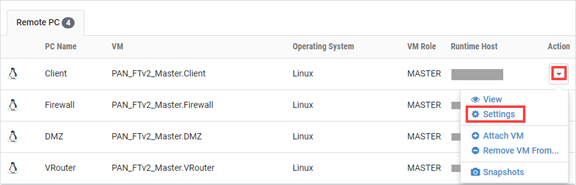 Remote PC Settings